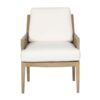 Shota Mango Wood Loft Fabric Arm Chair