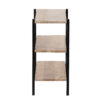 Simon Mango Wood 3 Tier Metal Stand Bookshelf