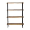 Simon Mango Wood 4 Tier Metal Stand Bookshelf