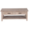 Skinney Mango Wood 2 Drawer Coffee Table