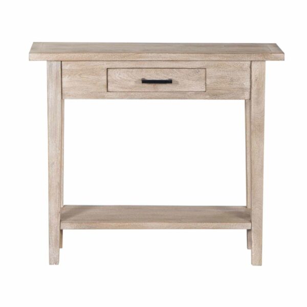 Skinney Mango Wood Console Table With 1 Drawers