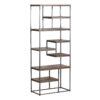 Soho Mango Rough Wood Metal Frame Bookshelf