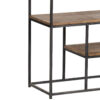 Soho Mango Rough Wood Metal Frame Bookshelf