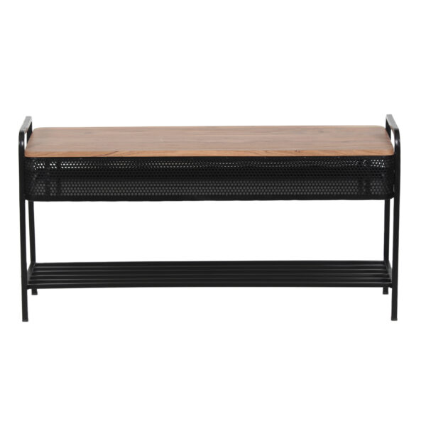 Soling Metal Storage Bench With Lift Top