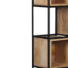 Space Mango Wood Metal Frame Bookshelf