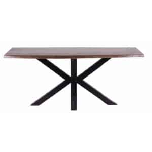 Spider Leg Acacia Veneer Top Dining Table 72"