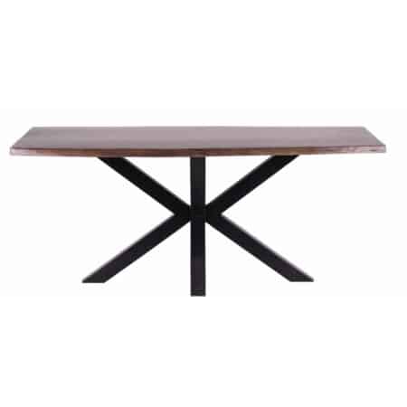 Spider Leg Acacia Veneer Top Dining Table