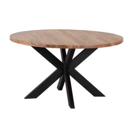 Spider Leg Acacia Wood Round Dining Table