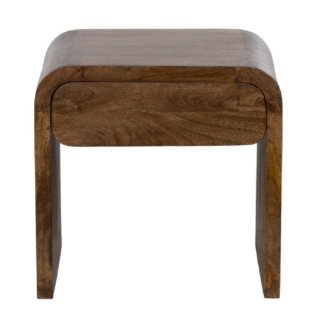Stein Mango Wood 1 Drawer Nightstand - Washed Walnut