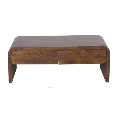 Stein Mango Wood Coffee Table - Washed Walnut