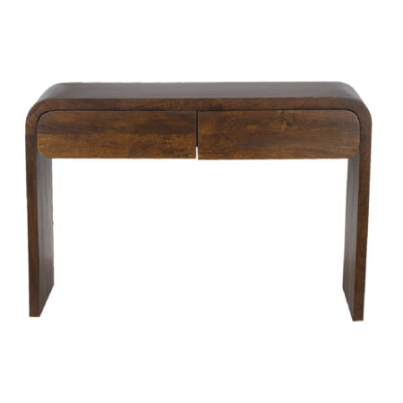 Stein Mango Wood Console Table - Washed Walnut
