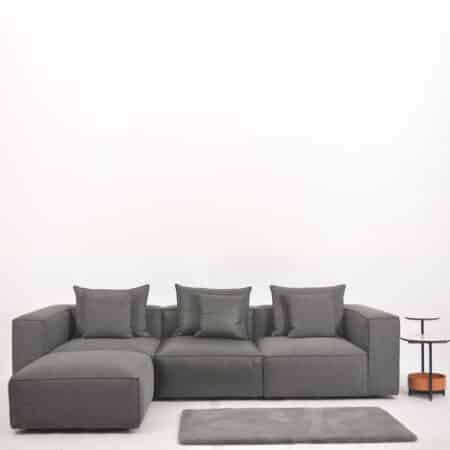 Sun Valley Fabric L Shaped Sofa
