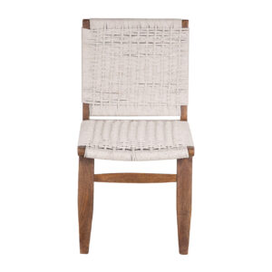 Surat Mango Wood Cotton Rope Dining Chair – Walnut