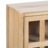 Swiss Mango Wood Glass 2 Door Cabinet