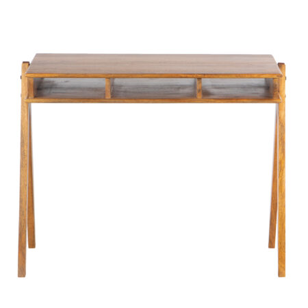 Tania Mango Wood Desk Small – Strip Pine