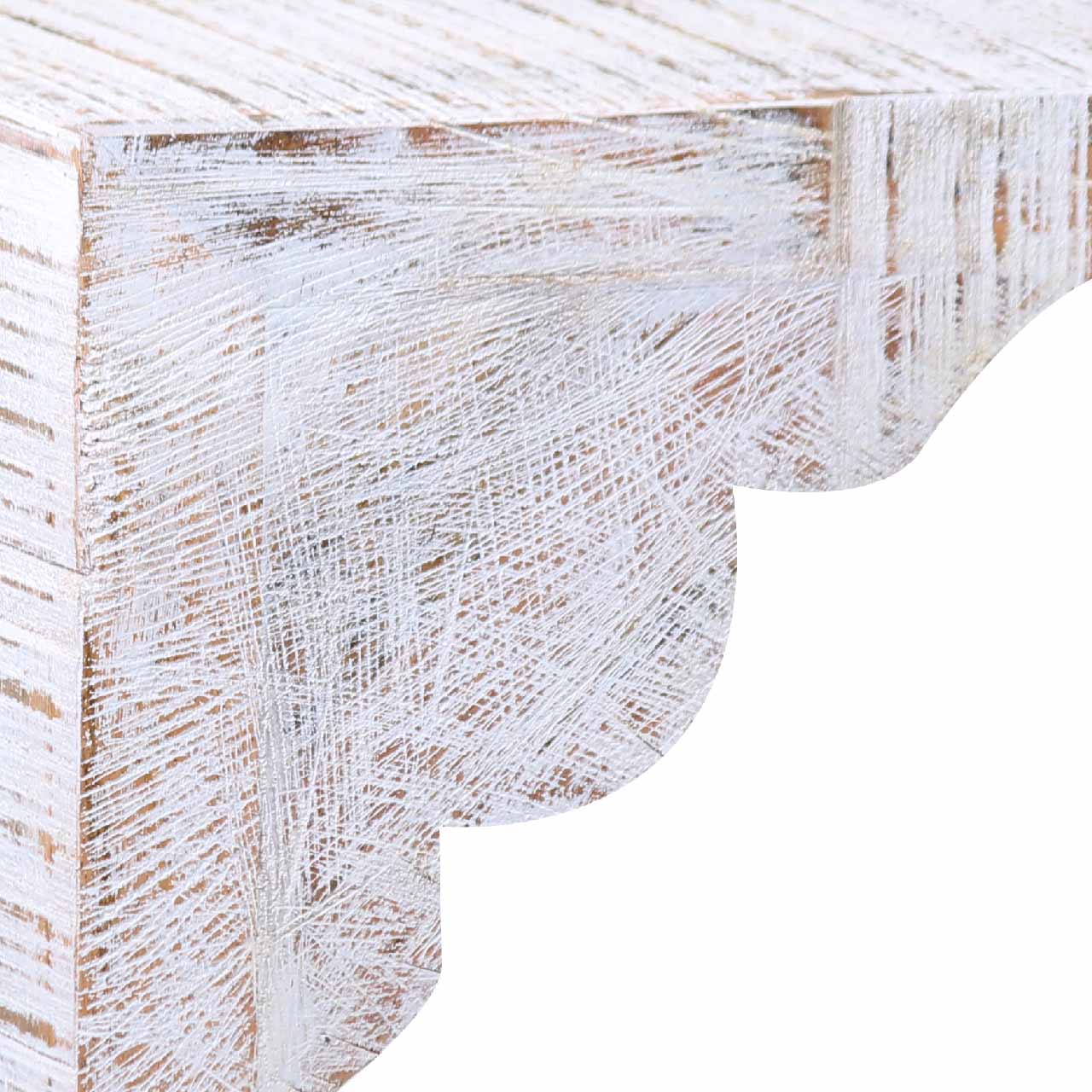 Textured Mango Wood Console Table