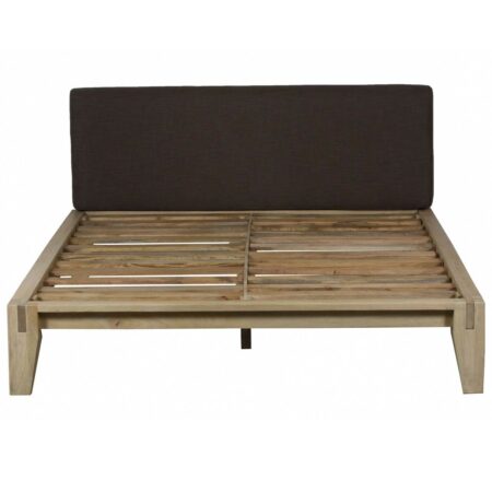 Thuma Mango Wood Fabric Queen Bed (Mattress Size 60”x80")