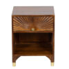 Tiara Mango Wood Bedside Table With 1 Drawer