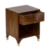 Tiara Mango Wood Bedside Table With 1 Drawer