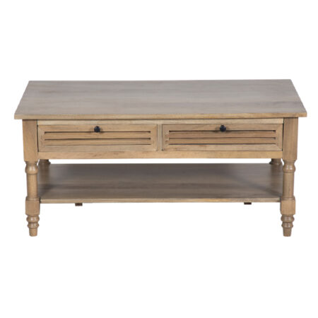 Tilford Mango Wood 2 Drawer Coffee Table