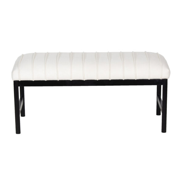 Tilton Upholstered Bench With Metal Legs