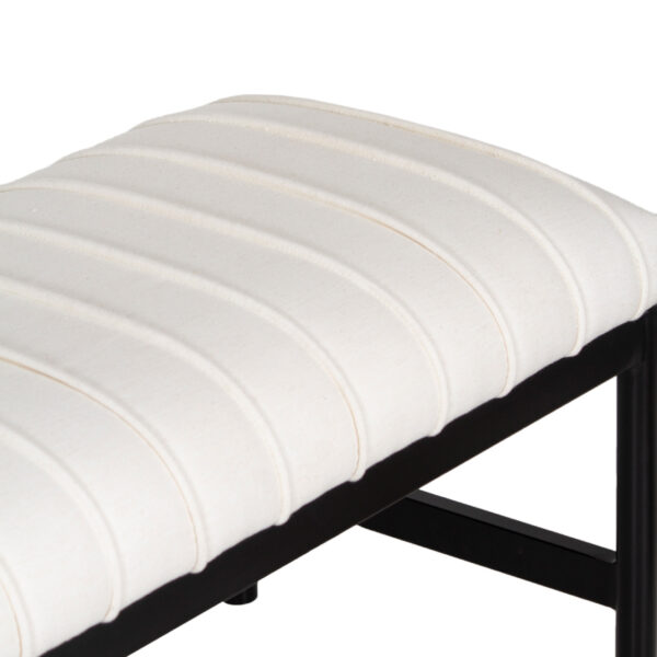 Tilton Upholstered Bench With Metal Legs