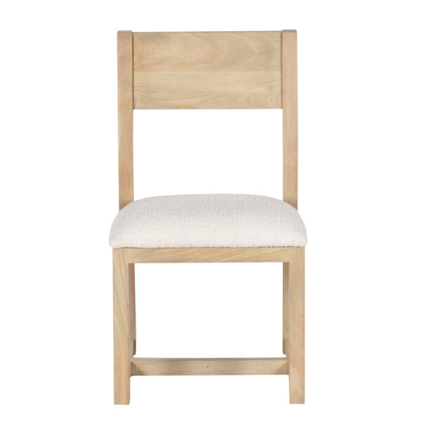 Tirol Mango Wood Uphoster Seat Dining Chair