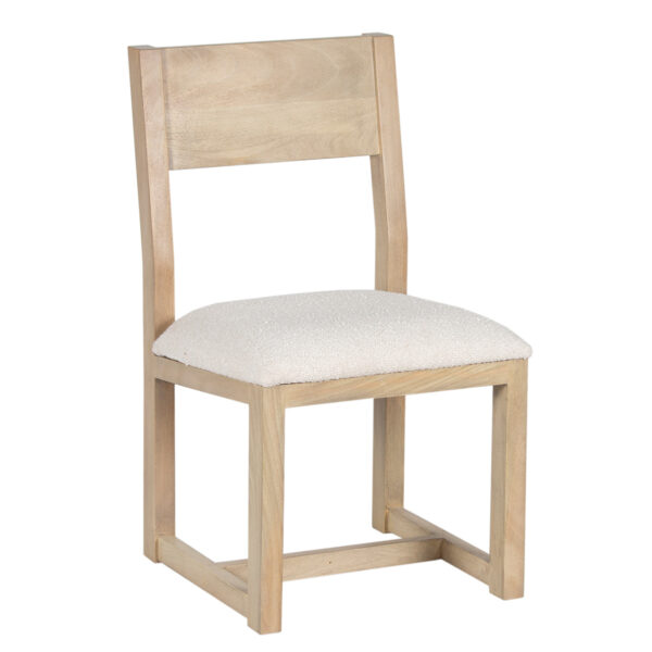 Tirol Mango Wood Uphoster Seat Dining Chair