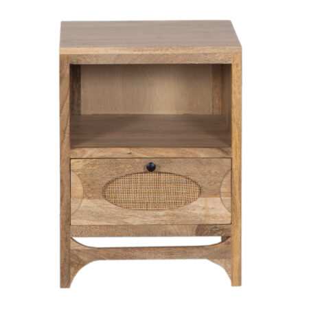 Tiva Mango Wood 1 Drawer Side Table