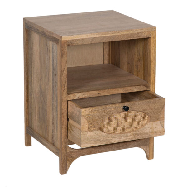 Tiva Mango Wood 1 Drawer Side Table