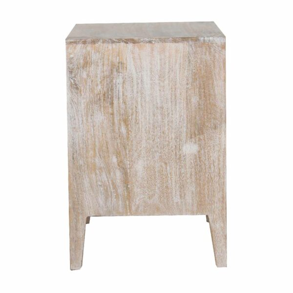 Trellis Mango Wood 2 Drawer Bedside Table