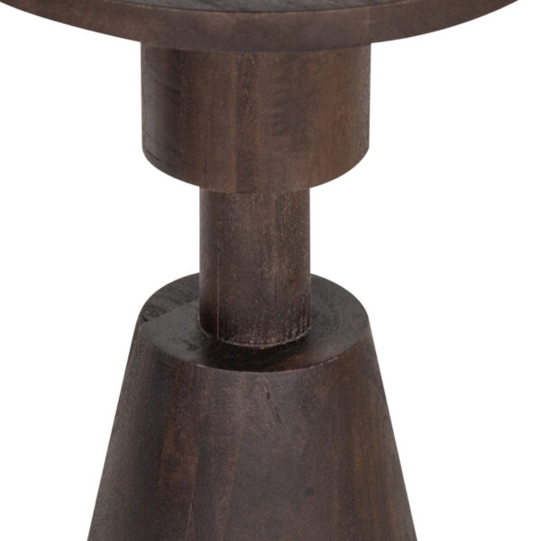 Vince Mango Wood Round Side Table