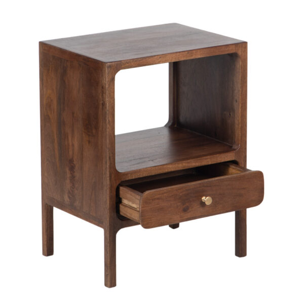 Vincent Mango Wood 1 Drawer Side Table