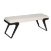 Wayne Metal Legs With Fabric Upholstered Bench