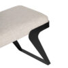 Wayne Metal Legs With Fabric Upholstered Bench