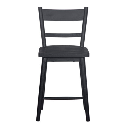 Willow Mango Wood Counter Chair - Black
