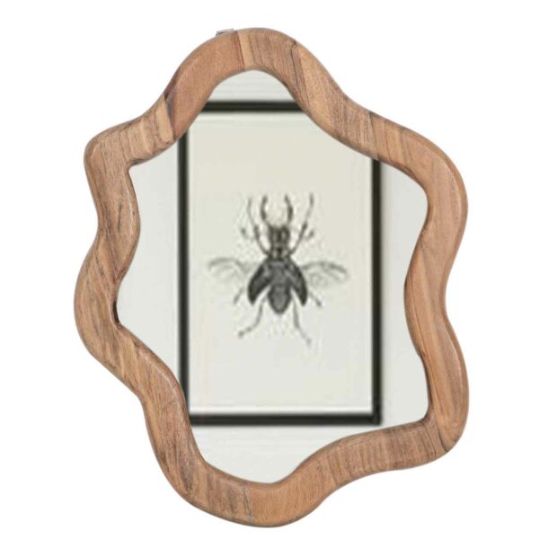 Zelda Acacia Wood Mirror Small